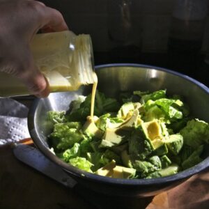 Flaxseed oil vinaigrette